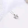 Joyería de Plata Beixi Plata de Ley S925 Dibujo Animado Mickey Mouse Diamante Brillante Collar Dinámico Collar de Moda y Lindo para Mujeres