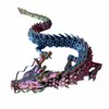 Dragón Articulado Impreso en 3D Modelo de Dragón Chino Juguete Adornos Serie de los Doce Animales del Zodíaco Dibujo Animado Dragón de Cuerpo Completo Móvil Decoración
