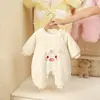 Ropa para Bebé de 100 Días, Ropa de Algodón para Salir en Invierno, Suéteres de Lana a la Moda, Ropa de Invierno para Bebé Recién Nacido, Monos de Terciopelo Engrosados