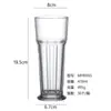 Copo de Vidro Octogonal Criativo de Luxo Leve de Alta Qualidade Copo de Água de Alto Valor Copo de Suco Hotel Comercial Gelo Copo para Cold Brew Americano