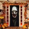 Adesivo de porta de Halloween tecido pendurado atmosfera de festival de terror layout de cena pano de fundo combinando Amazon transfronteiriço venda quente fábrica