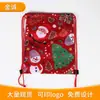 Suministro de Fábrica Serie Navideña Bolsa con Cordón para Niños Mochila de Poliéster 210D Bolsillo de Almacenamiento de Dibujos Animados
