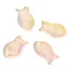 Contas de Acrílico Coloridas Peixe Pequeno com Furo Vertical Moda Venda Quente Gradiente Transparente Contas Soltas Acessórios para Corrente de Celular DIY