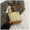 Bolso Cubo de Diseño Exclusivo en Mezclilla Incrustado con Diamantes para Mujer Bolso de Mano 2025 Nueva Moda Versátil Bolso de Hombro Cruzado Tendencia