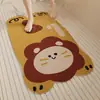 Alfombrilla de baño anticaída para niños con dibujos animados, alfombrilla antideslizante para ducha de baño, alfombrilla de seda hueca con forma de anillo, una generación de cabello
