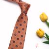Corbata vintage marrón nueva para hombre, corbata de poliéster de moda de negocios, disponible en fábrica, venta al por mayor, multicolor opcional