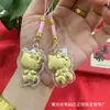 Novo Produto para o Ano do Cavalo: Pingente Popular Mini Hello Kitty Dourado, Corrente de Celular da Gatinha Kt da Sorte, Pingente para Bolsa, Pequeno Presente