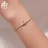 Pulsera Original Voyage Aircraft de Aiful Versátil Plata de Ley S925 Chapada en Platino Joyería de Circonita Accesorio de Mano para Commuter de Mujer