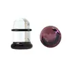 Brincos de Tarraxa com Base Plana para Estudantes, Brincos de Vidro, Piercings de Nariz, Piercings de Cartilagem da Orelha 1.6-25mm, Piercings de Cogumelo, Joias para Piercing, Expansores de Orelha
