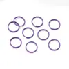 Anillo Abierto de Doble Aro de Color Caramelo Pintado de 8/10 mm Accesorios para Joyería DIY Anillo de Unión para Pulsera Collar Material de Anillo de Hierro