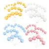 Decoração de Bolo Bola de Espuma Macaron Cor de Doce Pequena Fresca Redonda Plug-in de Confeitaria Venda Quente Transfronteiriça
