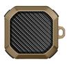 Para Samsung Galaxy buds live/pro/FE funda para audífonos Bluetooth patrón de fibra de carbono funda protectora anticaídas