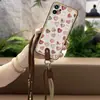 Adecuado para Funda de Teléfono Móvil Nothing Dos Tonos Cobertura Total Borde Correa de Cuello Pareja Nuevo Dibujo Animado Lindo Textura Juvenil Diagonal