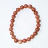 Pulsera de Piedra Ojo de Gato de 8 mm con Diseño Bicolor Graduado Transparente Hielo, Pulsera de Piedra Shoushan con Cuentas de Vidrio, Joyería Suave que se Envuelve Alrededor del Dedo