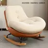 Sillón reclinable para dormitorio para adultos, silla individual con respaldo para sala de estar, mecedora, sofá perezoso de ocio