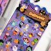 Pegatinas Estereoscópicas 3D de Halloween Cabeza de Calabaza Fantasma Divertido Pegatinas Educativas de Recompensa para Niños Pegatinas de Material Decorativo Hechas a Mano