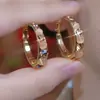 Aretes de Aro con Pedrería Verde para Mujer, Diseño de Nicho, Gama Alta, Elegantes, Aretes de Aro de Lujo Ligero, Aretes de Botón, Accesorios para Orejas