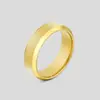 Anillo de acero inoxidable Arena Perla Esmerilada Anillo de pareja de moda simple de acero de titanio Moda europea y americana Anillo para el dedo índice de hombre