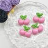 Acessórios de Joias de Resina de Frutas Morango Abacaxi Cereja Rosto Brilhante Fofo Creme Gel Presilha de Cabelo Material DIY Atacado