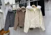 2025 Novo Outono e Inverno Cardigã Tricotado com Capuz e Gola de Pele com Zíper Duplo, Solto, Casual, Versátil, Jaqueta Suéter Acolchoada para Mulheres