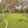 Nuevos Accesorios de Boda Arco de Puerta de Cuerno de Hierro Forjado Decoración de Escenario para Área de Bienvenida de Bodas al Aire Libre Metabo