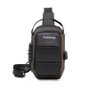 Bolso Cruzado de Pecho Casual para Hombre Bolso Cruzado Mochila Deportiva Multifuncional para Hombre con Carga USB para Ciclismo