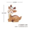 ZAKKA desenho animado veado fofo presente de Natal criativo decoração de mesa de casa bolo resina carro pequenos enfeites