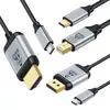 Cable adaptador de cabeza macho tipo C a línea HD HDTV 4K60HZ convertidor de video HD línea de pantalla 1.8M