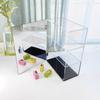 Vitrina Acrílica de Tres Niveles con Cerradura, Vitrina a Prueba de Polvo para Muñecas