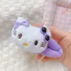 Presilha de Cabelo de Pelúcia Desenho Animado para Meninas, Presilha Grande BB para Estudantes, Presilha Fofa para Franja Lateral, Doce Acessório de Cabelo