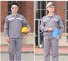 Conjunto de Roupas de Trabalho de Manga Longa para Reparo Automotivo e Proteção do Trabalho Oficina de Fábrica Jaqueta Refletora para Ferramentas Masculina Roupas de Trabalho para Primavera e Outono
