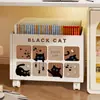 Caixa de Armazenamento com Polia de Grande Capacidade, Móvel e Dobrável, Organizador de Livros para Debaixo da Mesa para Estudantes, Solução de Armazenamento de Livros