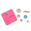 Shell love dot with hole chocolate silicone molde 13 baking chocolate biscuit liquid silicone molde