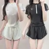 [Recuerdo de Niña] Traje de Baño Deportivo de Dos Piezas para Mujer, Aspecto Conservador Adelgazante, Cubre Vientre, Talla Grande, Nuevo Traje de Baño para Estudiante de Aguas Termales