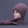 Chapéus de Tricô para Meia-Idade e Idosos para Outono e Inverno Chapéus de Lã Femininos para Senhoras Idosas e Avós para Prevenir o Frio e Manter Aquecido Chapéus de Algodão Tricotados