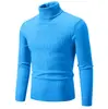 Suéter de Cor Sólida Outono e Inverno AliExpress Estilo Coreano Masculino Gola Alta Tendência Solto Tamanho Grande Casual Tricô Pulôver Suéter