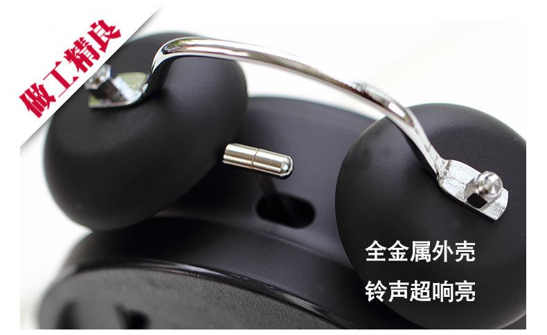 金属打铃闹钟铃铛细节