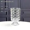 Jarrón de Vidrio Repujado Estilo Europeo Jarrón Alto Transparente Decoración Muebles para el Hogar Estilo Ins Jarrón Hidropónico Venta al por Mayor