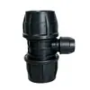 Codo reductor de conexión rápida de PE 1/2 pulgada 3/4 pulgada 1/4 pulgada sin fusión por calor tubería de agua codo reductor conector rápido conversión conector rápido