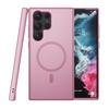Adecuado para el extranjero para la funda de teléfono móvil Samsung S24Plus Magnética Esmerilada S25U Cubierta Protectora Anti-Caída Dos-En-Uno Funda con Tacto de Piel