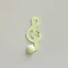 Nuevo Parche Decorativo de Acrílico con Rejilla de Notas Musicales Florales y Lazo para Funda de Teléfono Material al por Mayor