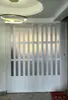 Porta Sanfonada de PVC Banheiro Quarto Loja Porta Divisória Cozinha Inspeção de Gás Porta Temporária Porta de Correr Sem Trilha Inferior