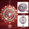 Mandala Transfronteiriça 3D de Aço Inoxidável Digna de Presente Cortada a Laser Giratório de Vento Pendurado Arte de Jardim Movida a Metal