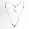 Collar Metálico con Perlas en Forma de Corazón y Cristal Rojo, Diseño de Nicho, Collar de Perlas en Forma de Corazón para la Clavícula con un Ambiente Elegante