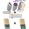 Base hembra USB 3.1 Tipo C con placa fija, interfaz de carga y datos, conector macho y hembra C, placa de prueba, inserción positiva y negativa a doble cara