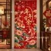 En Stock Envío Rápido Tela de Fondo Año Nuevo Chino Impresión de Alta Definición Serie de Telas de Fondo para Decoración del Festival de Feliz Año Nuevo