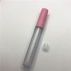 Frasco Redondo para Brilho Labial de 2,5ml, Tampa Brilhante Branca Fosca de Alta Qualidade, Tubo para Aplicação de Batom Líquido, Frasco Rosa para Gloss Labial, Venda Quente Transfronteiriça, Tubo para Moldagem por Injeção DIY