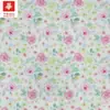Tecido 100% algodão 40S estampado com pequenas estampas florais, adequado para vestidos femininos e infantis, camisas e artesanato DIY, disponível em estoque