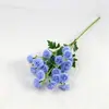 25 Flores Artificiales, Crisantemos de Bola Pequeña para Exhibición en Mesa de Comedor del Hogar, Crisantemos de Ping Pong para Decoración de Bodas, Flores de Bola de Cebolla de Tela de Seda de Diente de León