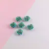 Accesorios de Resina de Rosa Luciérnaga Colgante con Borde Dorado Color AB para Hacer Fundas de Teléfono DIY Pegamento Crema Cabello Pin Banda para el Cabello